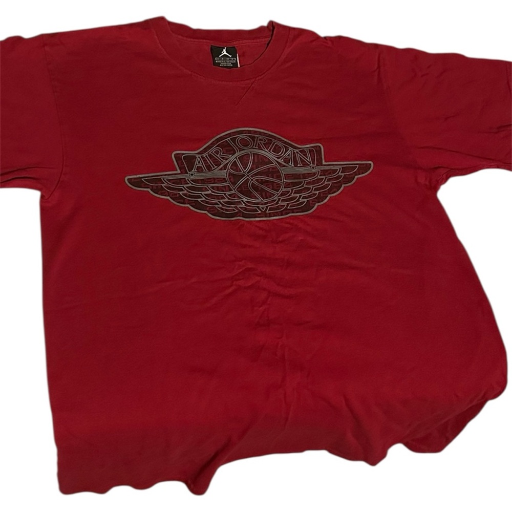 Jordan Red Tee with Iconic Logo